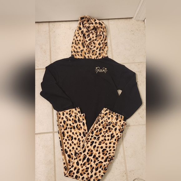 Girls Kids Garanimals Outfit Set Lightweight Hoodie Jeans Cheetah Print Size 6 - Picture 1 of 2